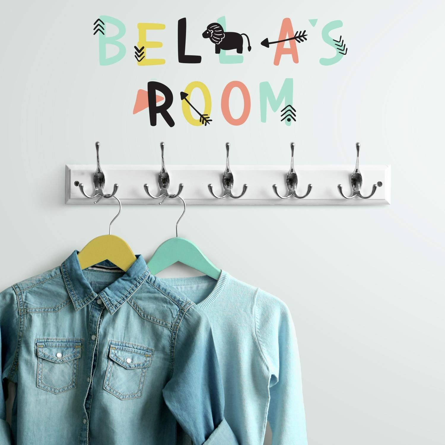 RoomMates Little Explorer Tribal Alphabet Wall Decals 