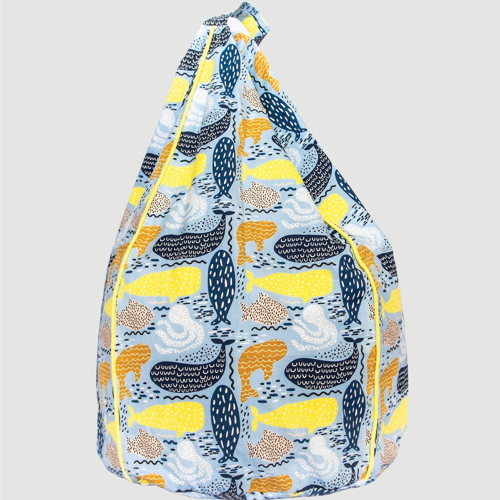 whale bean bag cover 