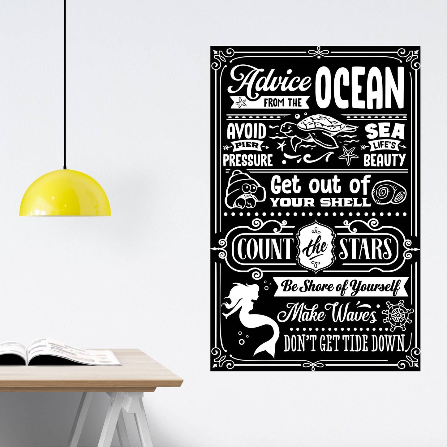 advice from the ocean wall decal