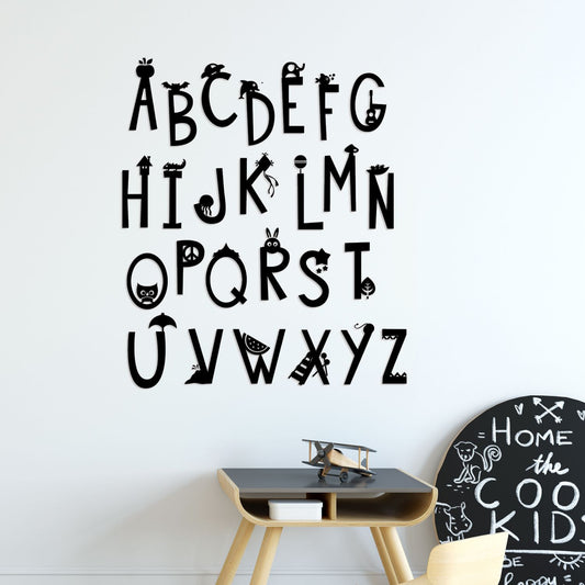 alphabet nursery wall decals