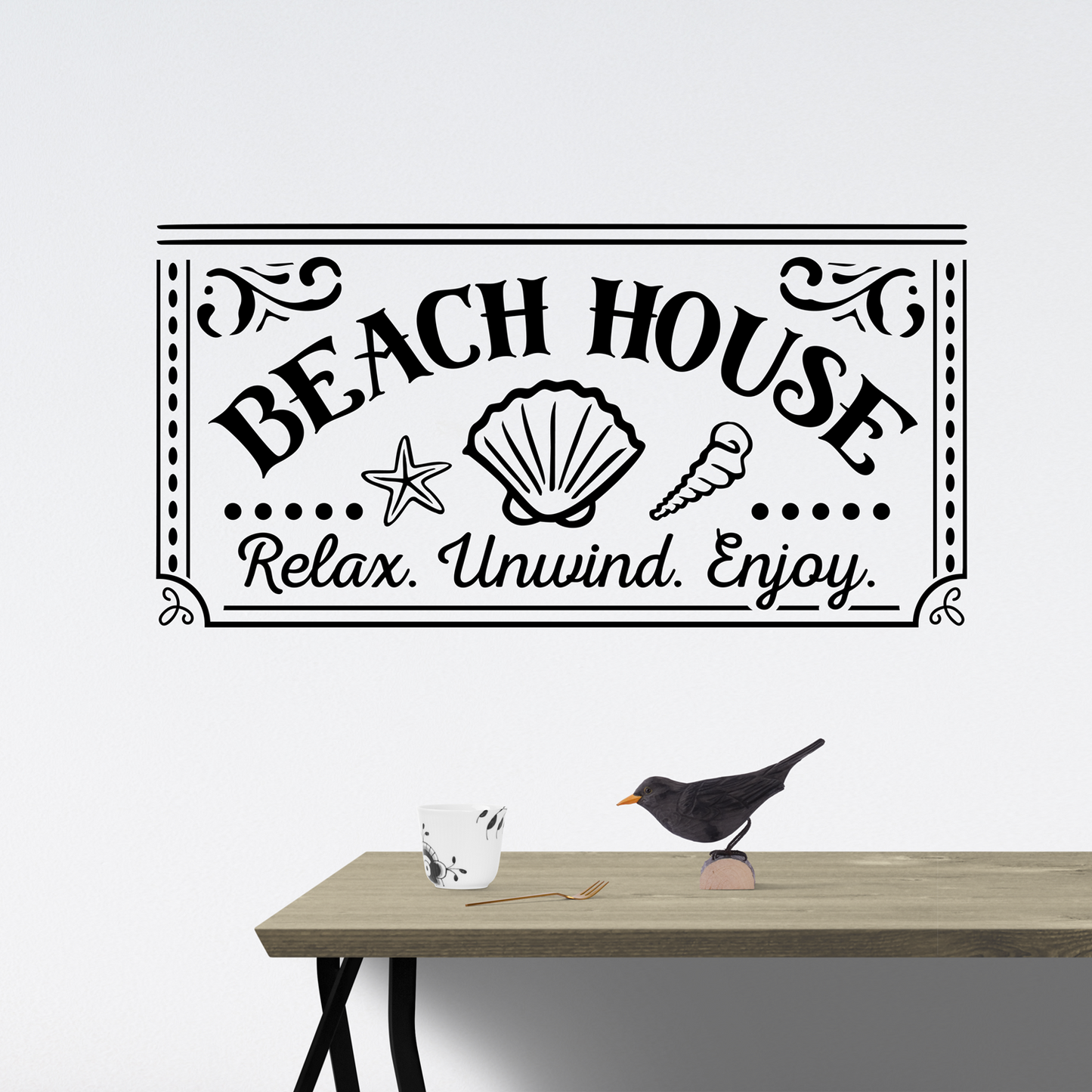 beach house sign