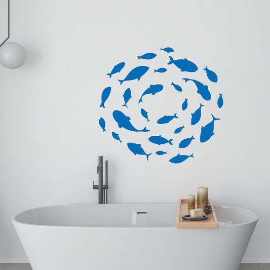 swimming fish wall decals