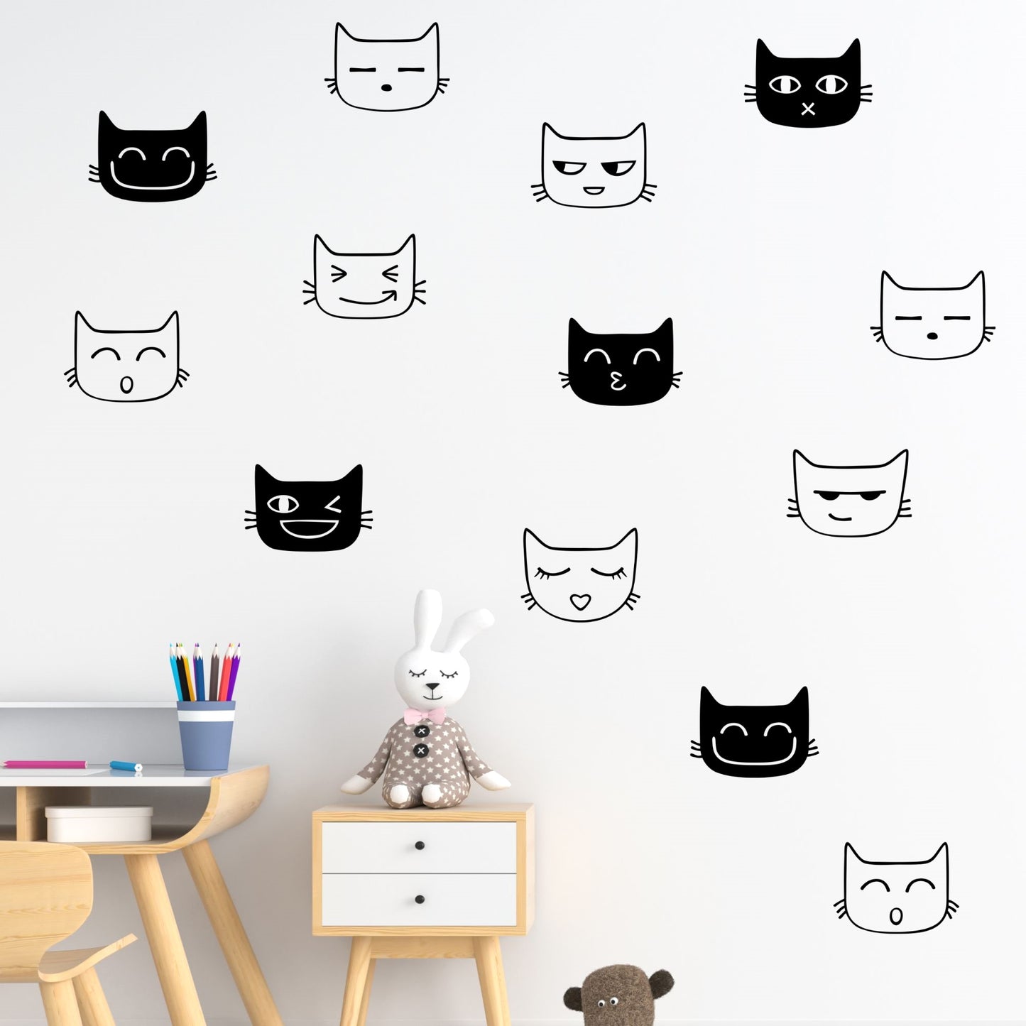 cat wall decals for nursery