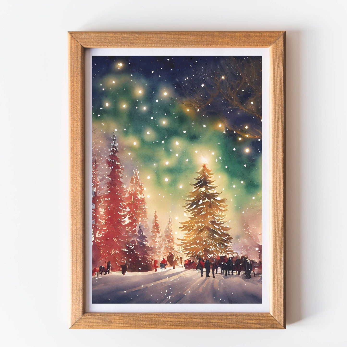 Christmas wall art print unframed