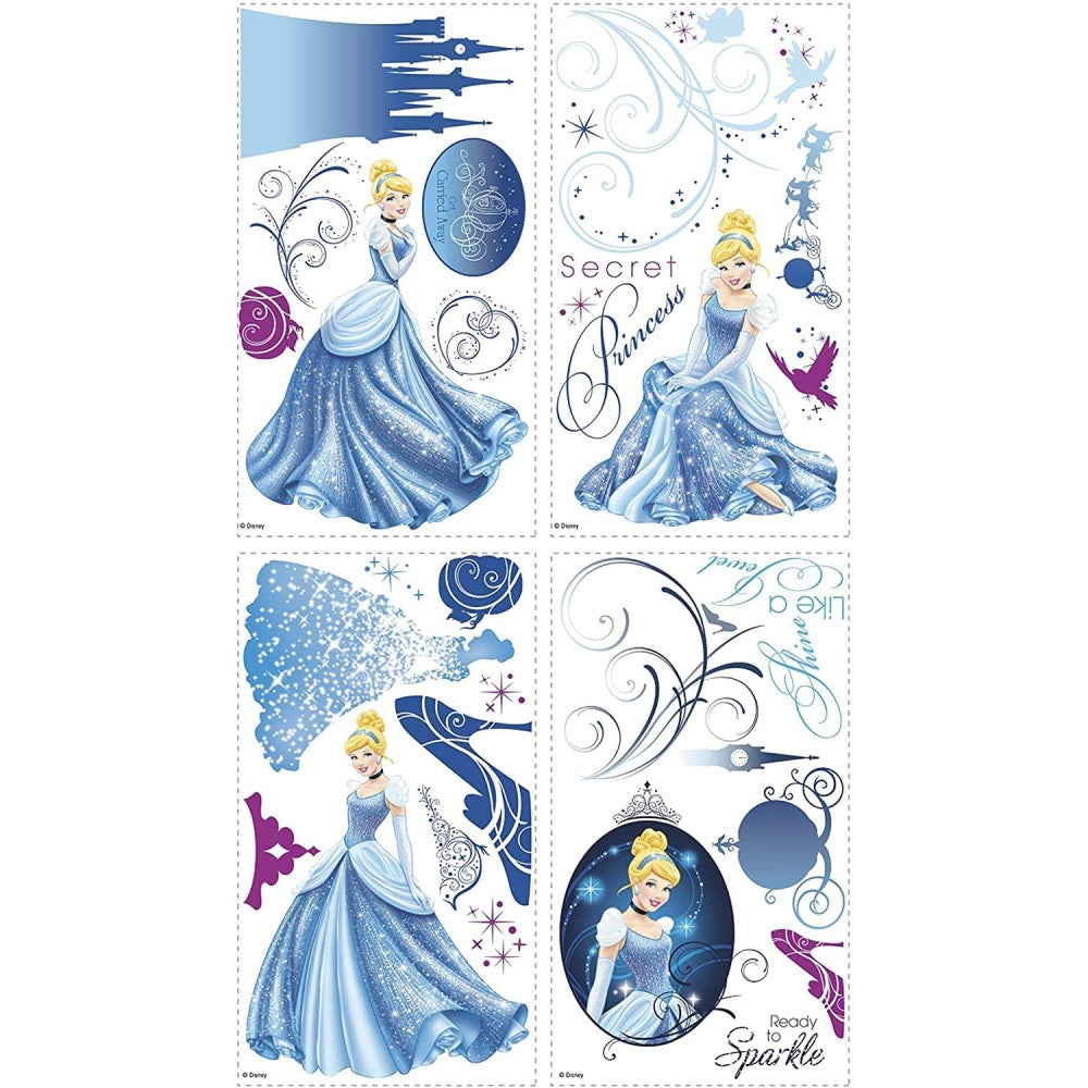 RoomMates disney princess cinderella glamour wall decals