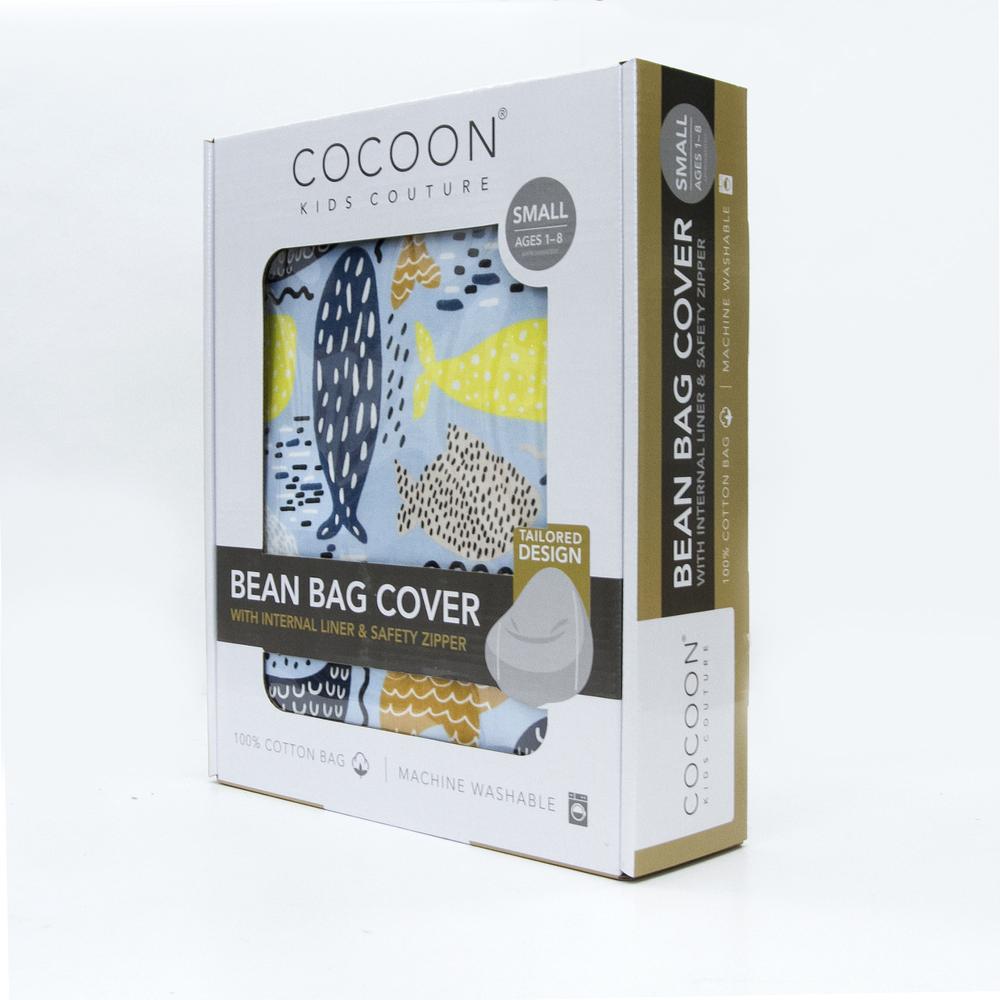 whale bean bag cover box