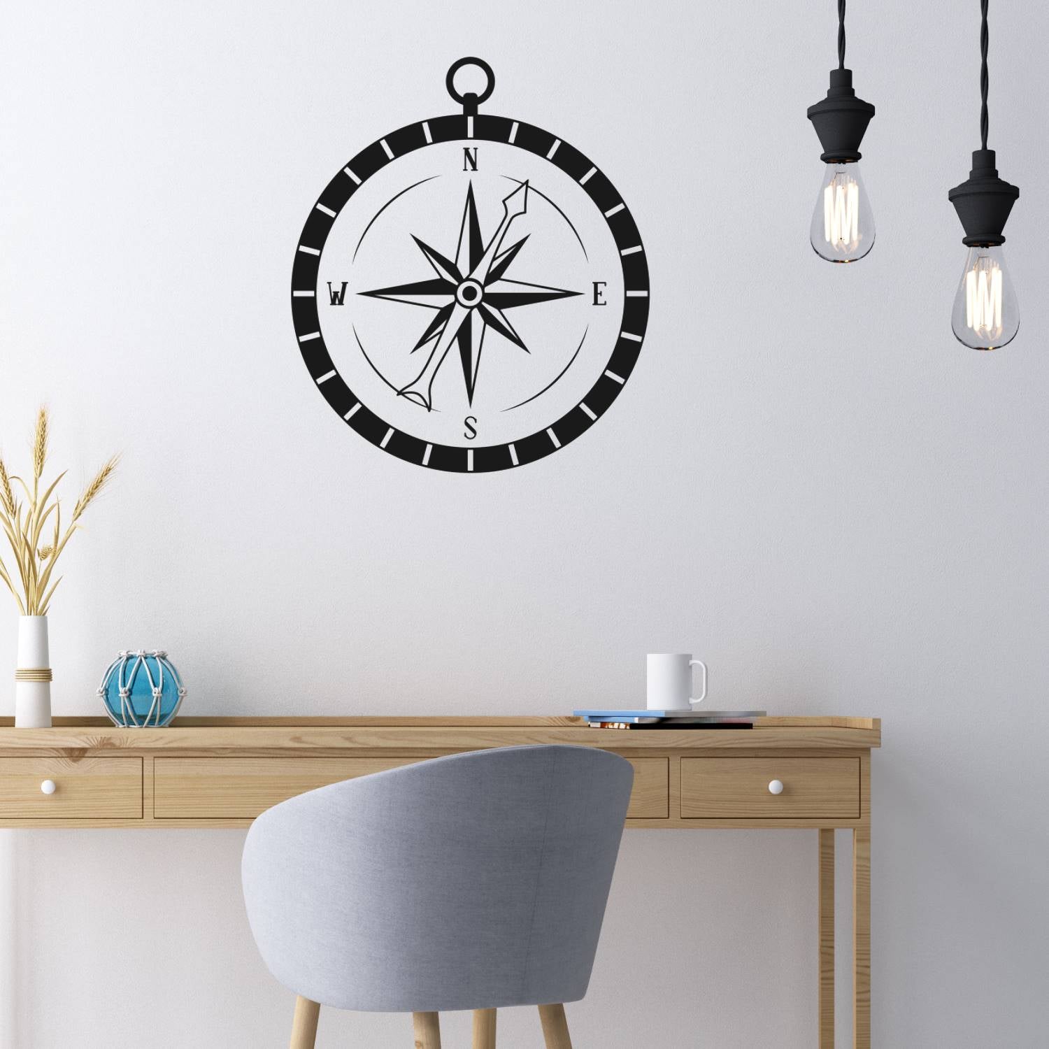 compass wall decal