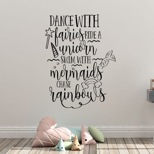 dance with fairies wall decal