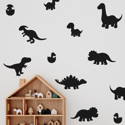 dino silhouette nursery wall decals