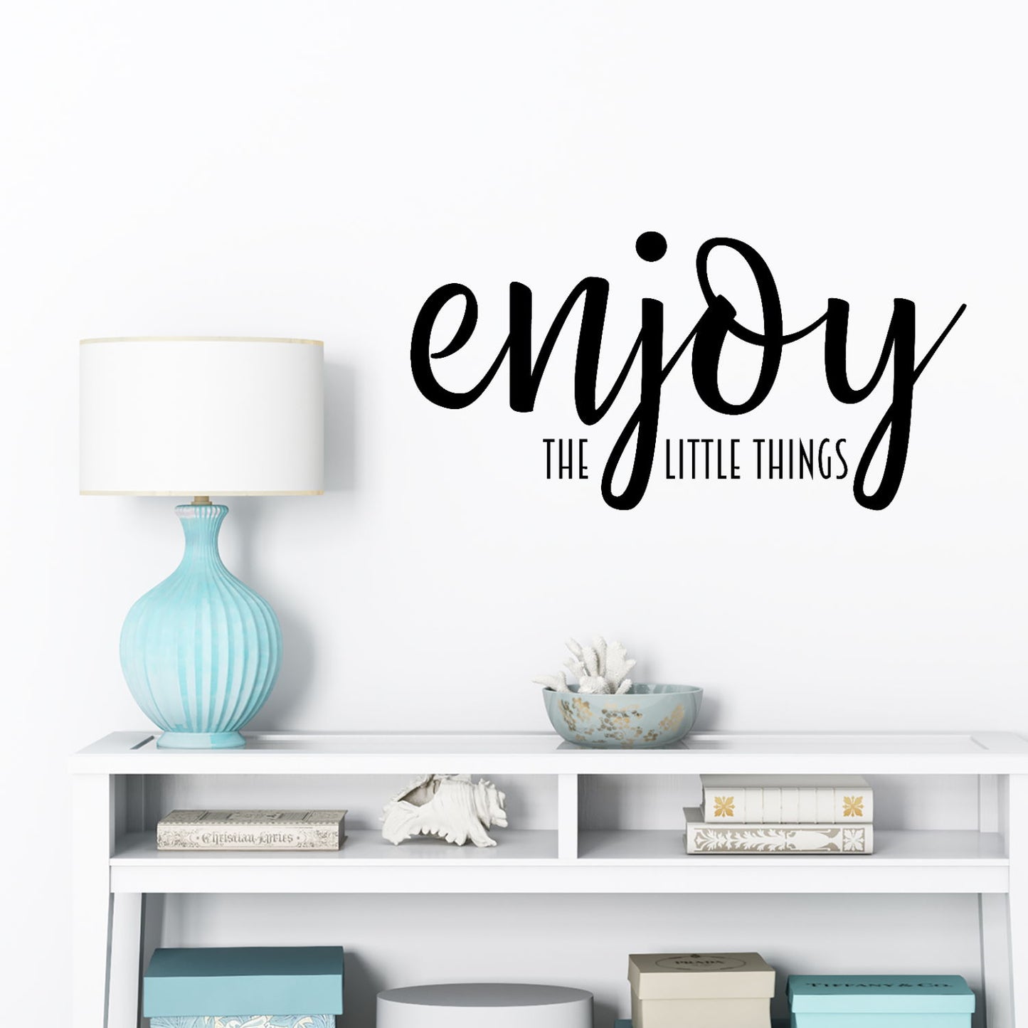 enjoy the little thing quote wall decal