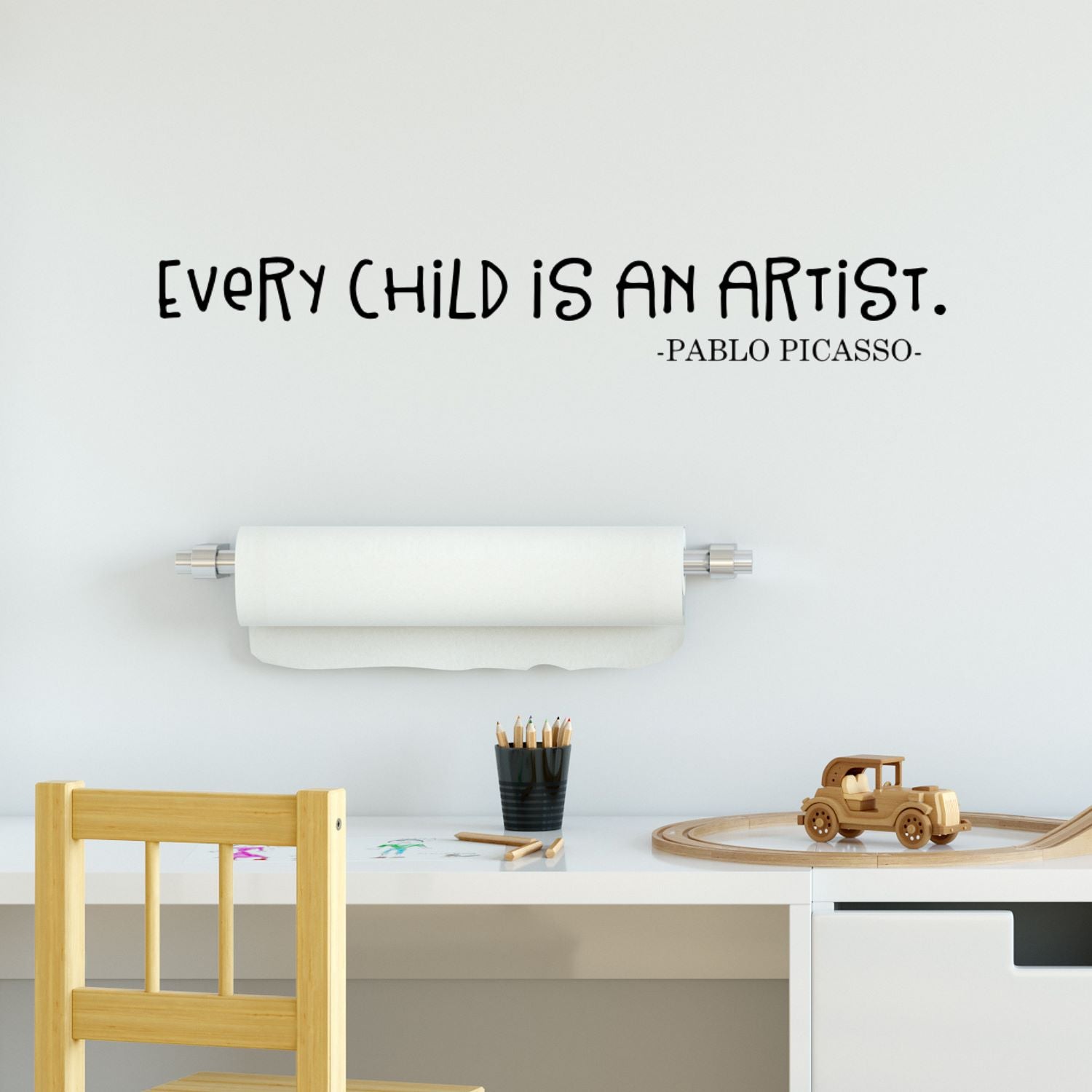 children art display wall decal