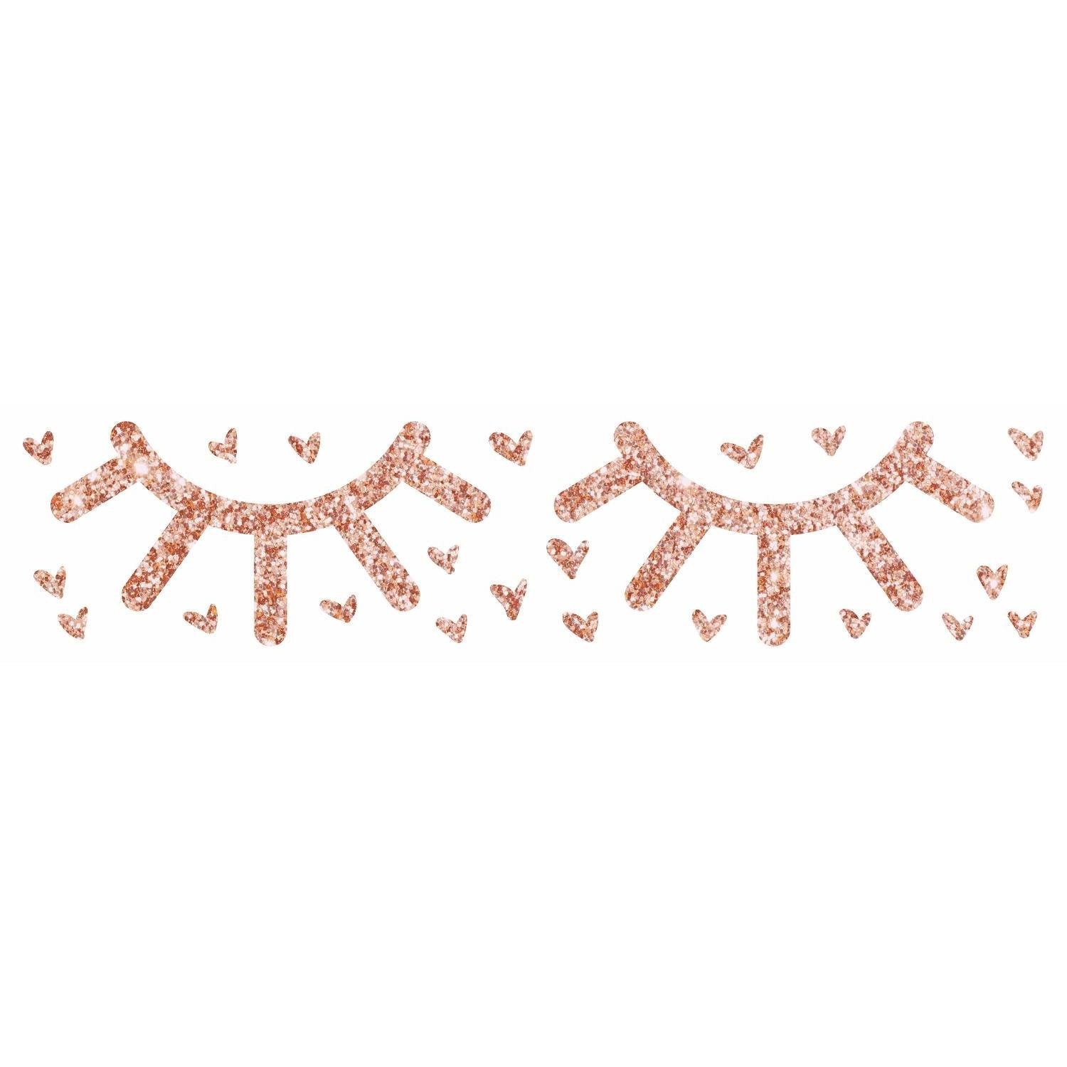 RoomMates Eyelash Peel and Stick Wall Decals With Glitter - Snug as a Bug