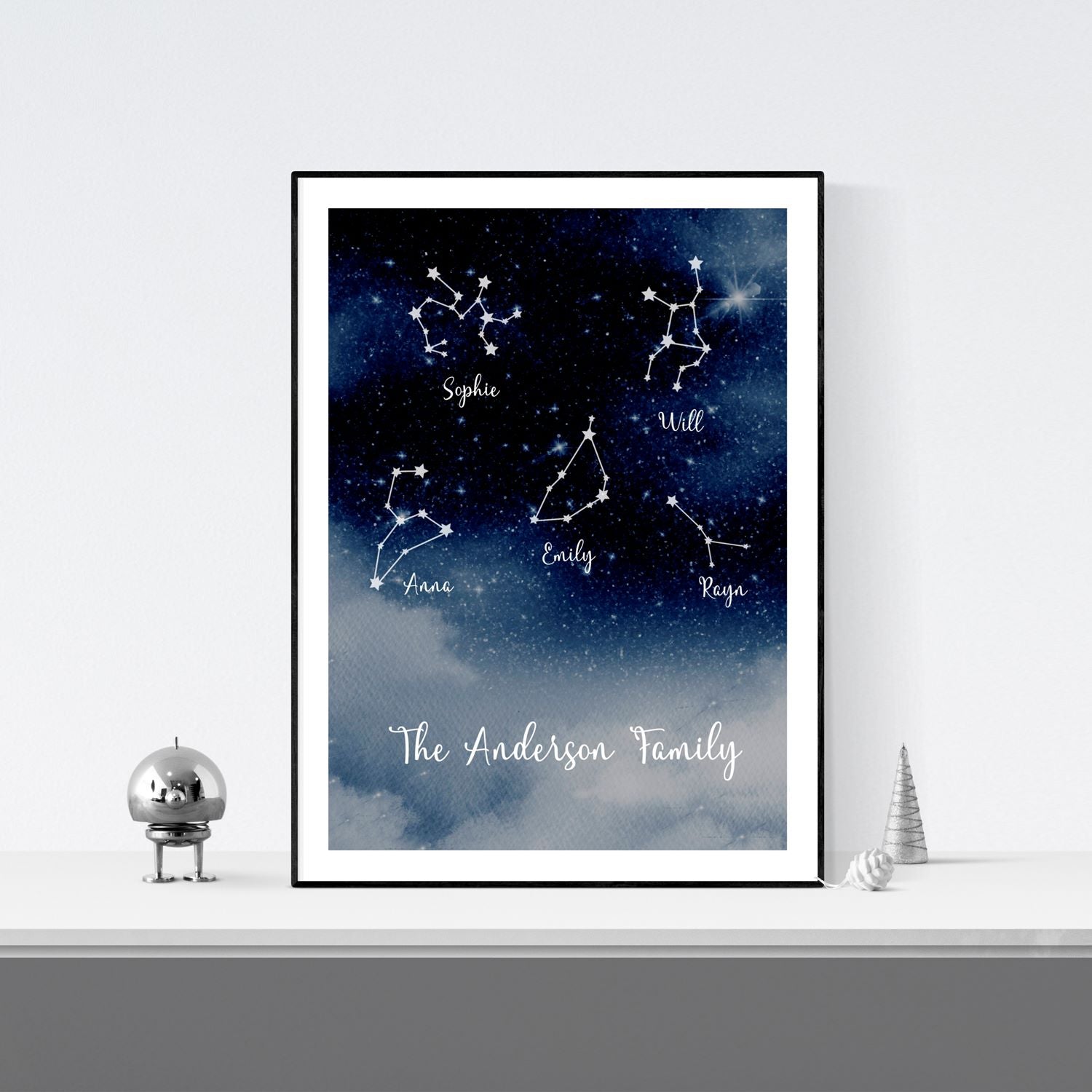 star sign family wall art