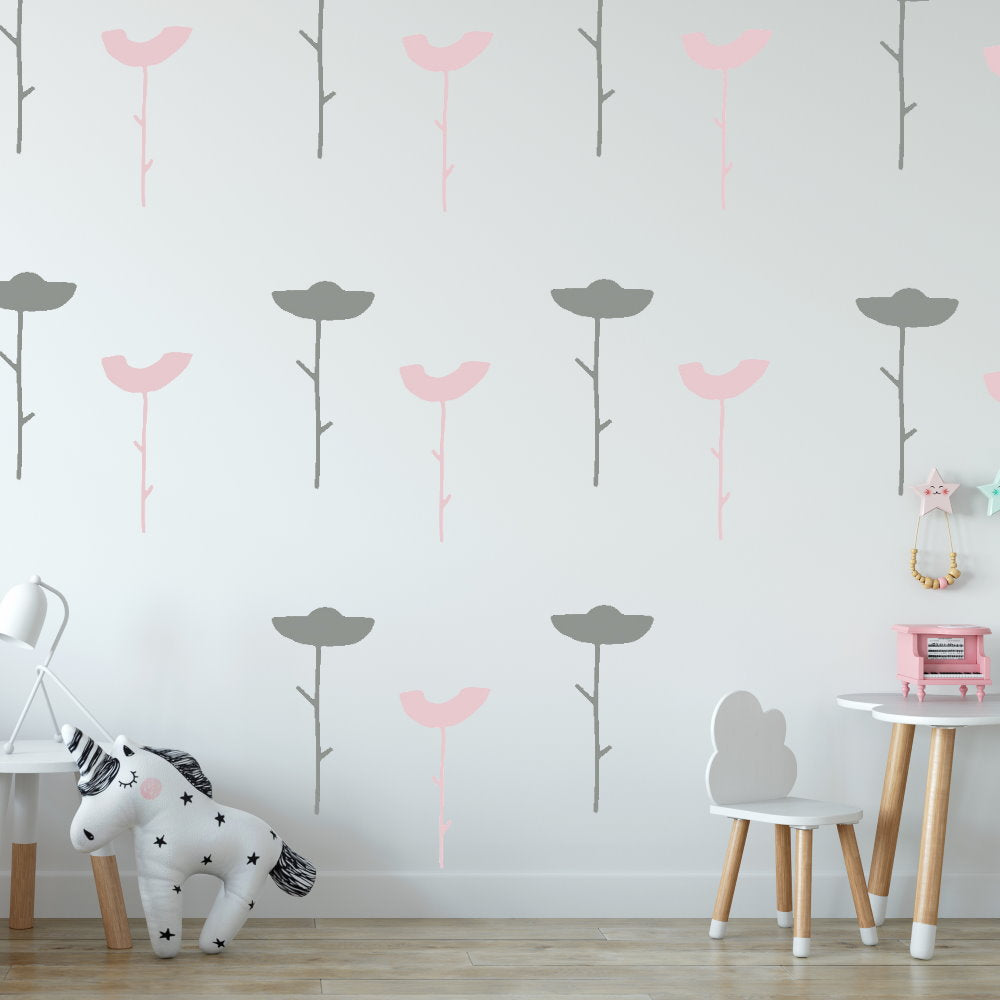 flower wall decals