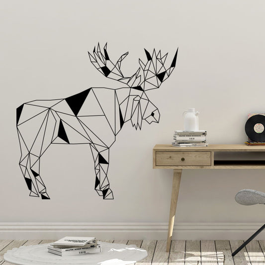 geometric moose wall decals - Snug as a Bug