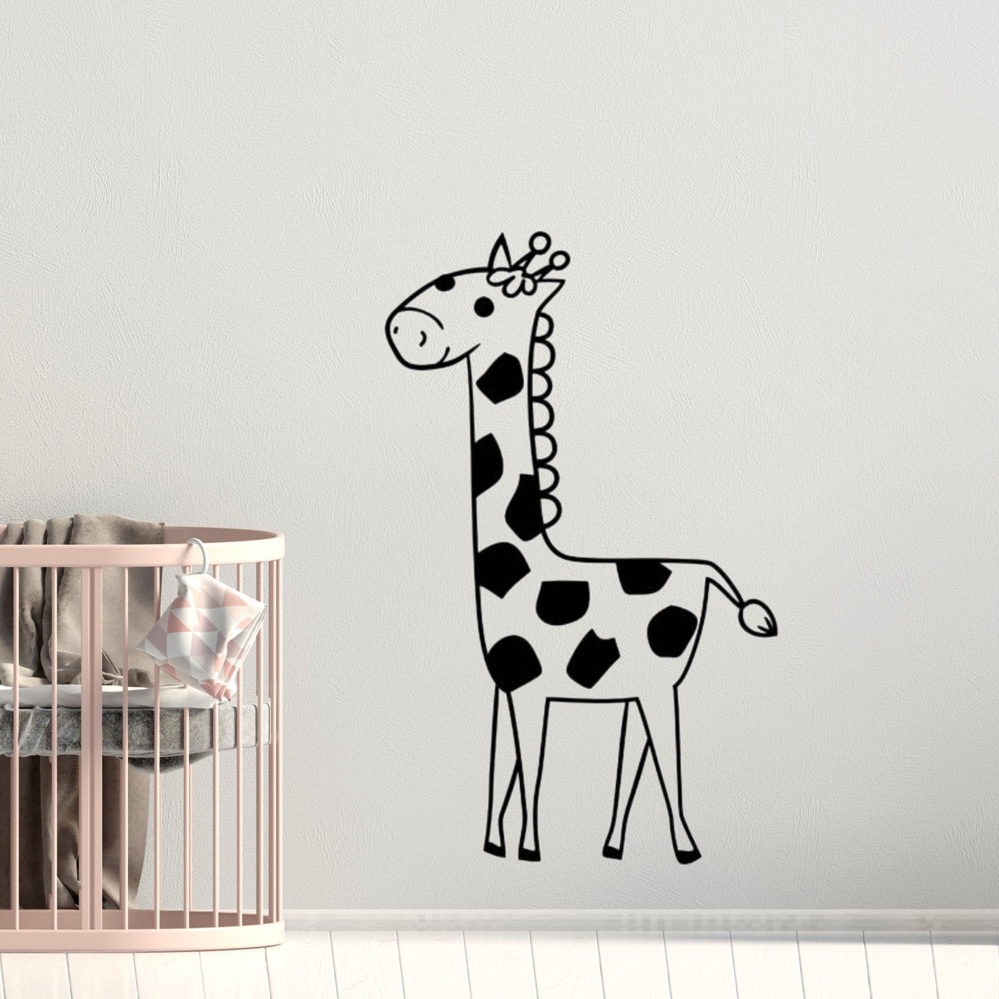 giraffe nursery wall decal