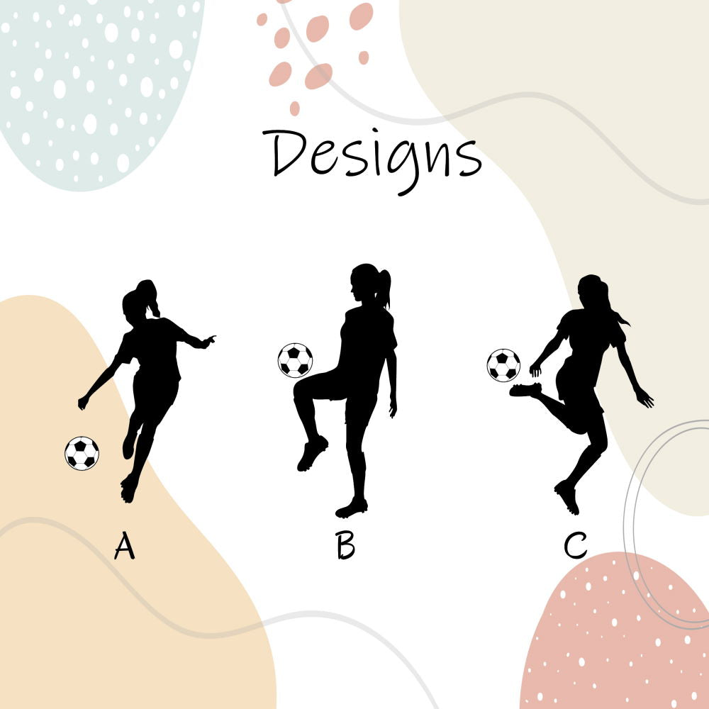 girl soccer wall decal