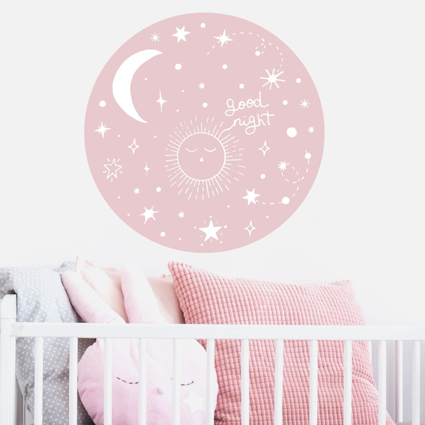 sun moon stars wall decal