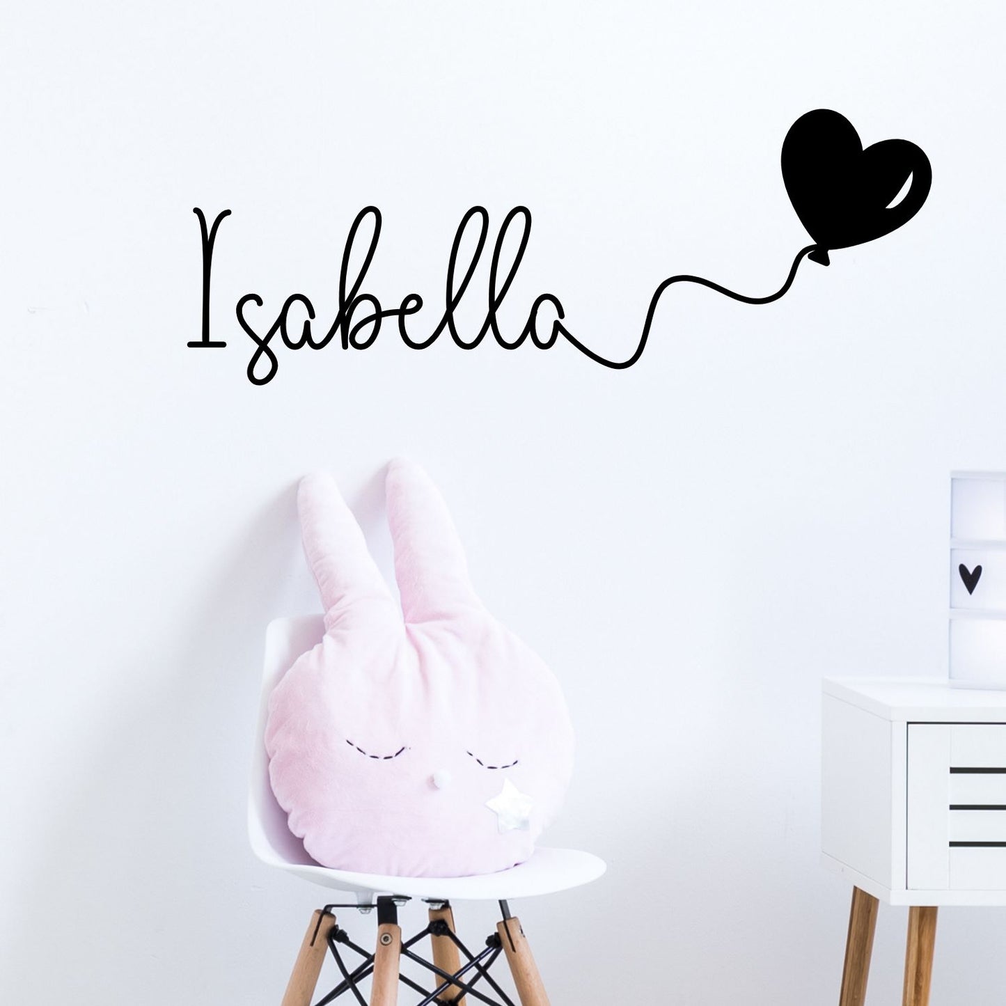 sweetheart custom name wall decal