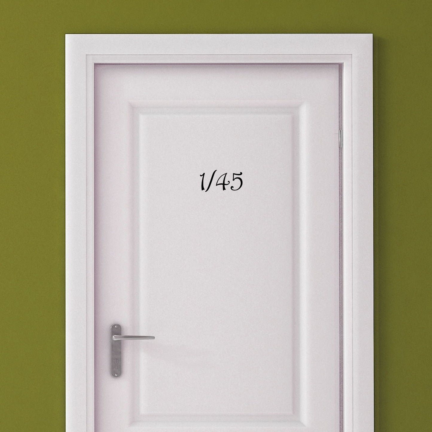 custom house number decal for front door