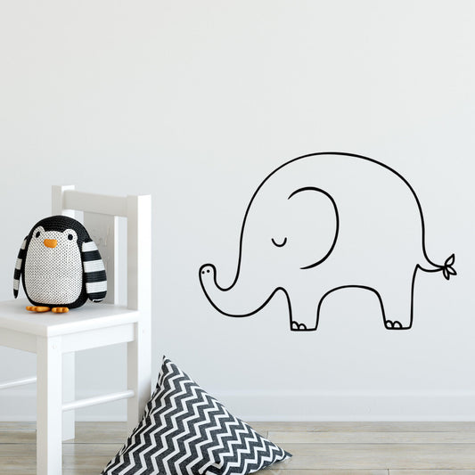 jungle animal elephant wall decal