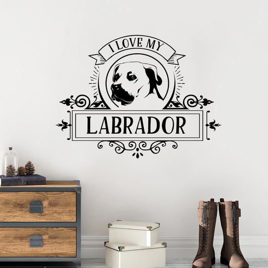 labrador wall decal