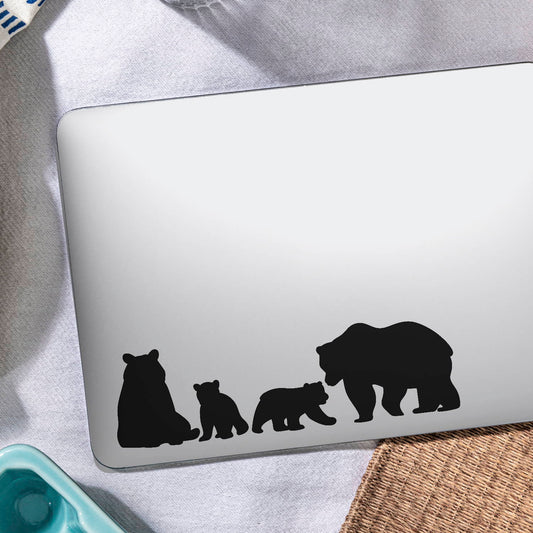 Bear Family Laptop Decal