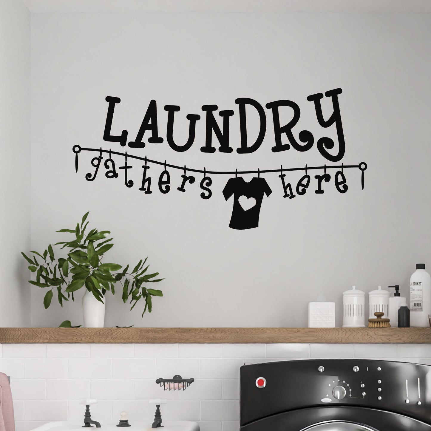 laundry room wall decal