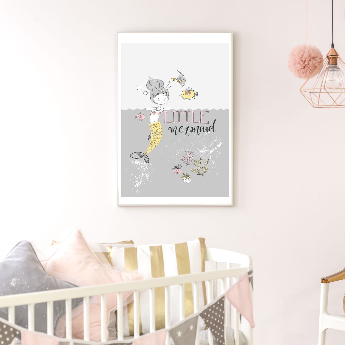 little mermaid wall art print – Snug as a Bug