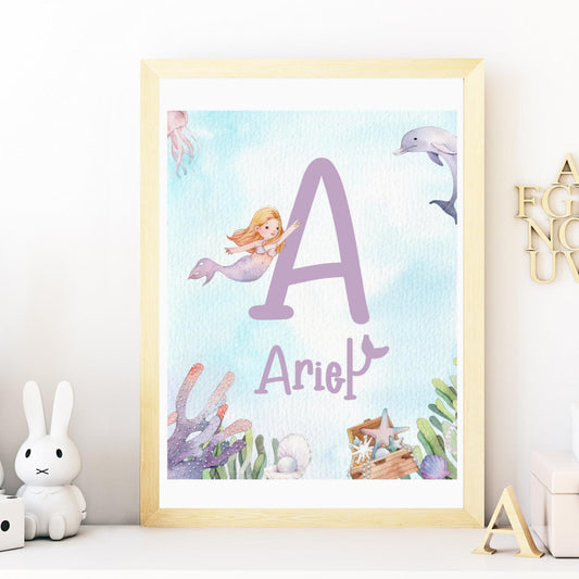 mermaid custom name print