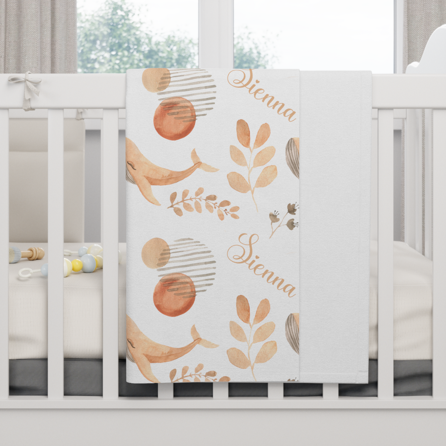 personalized baby blanket whale – Snug as a Bug