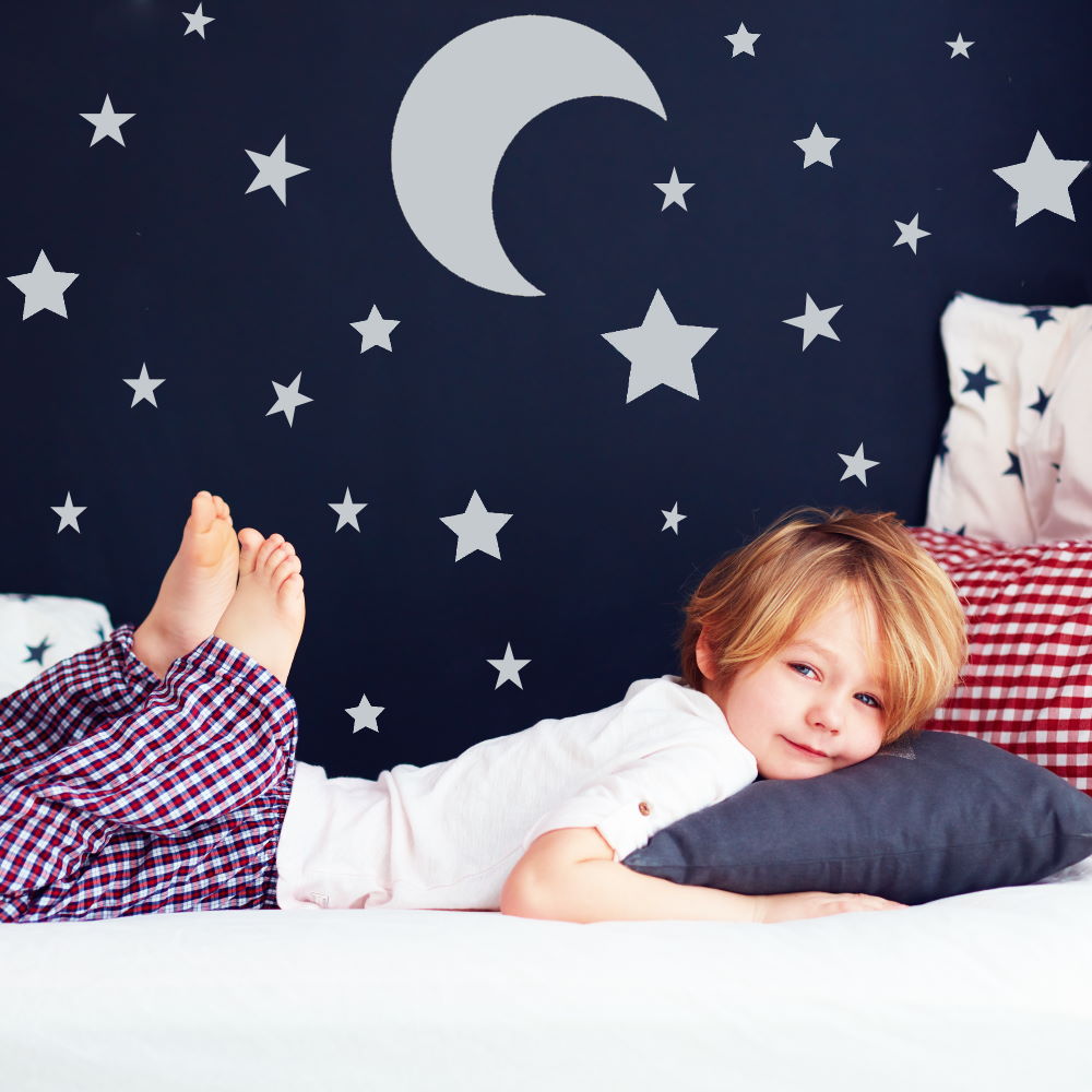 moon and star wall decals