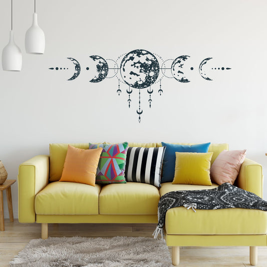 moon phase wall decal