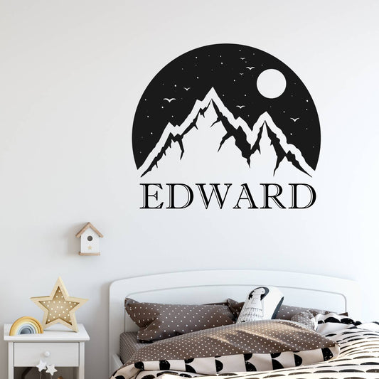 mountain name decal