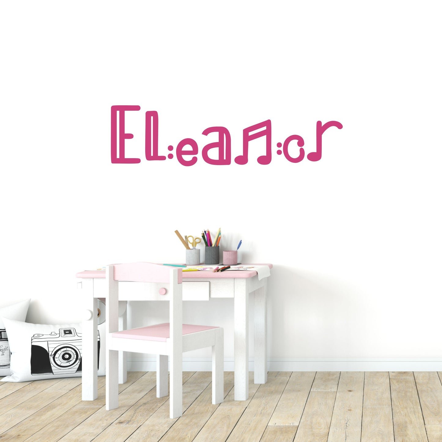personalised music name wall decal
