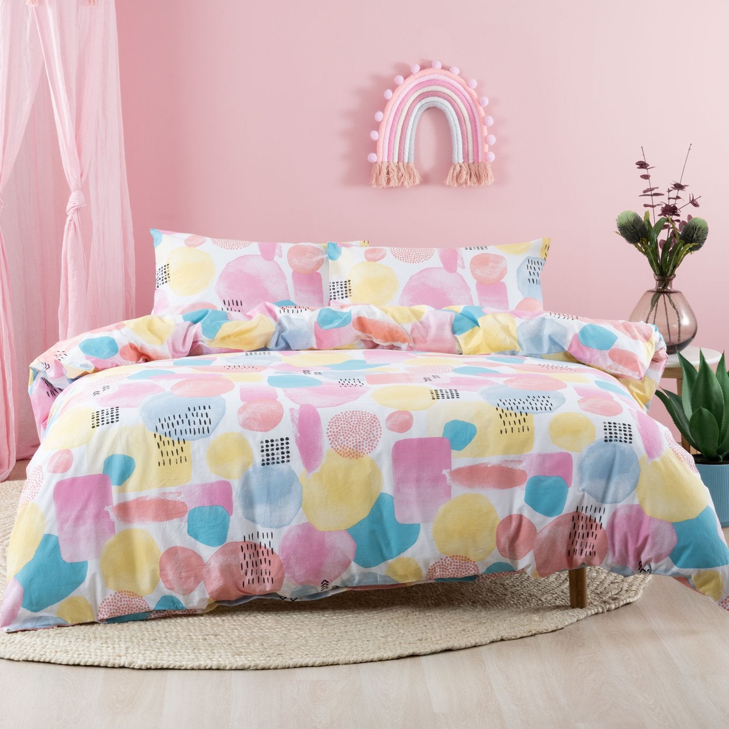 cassia pink duvet cover