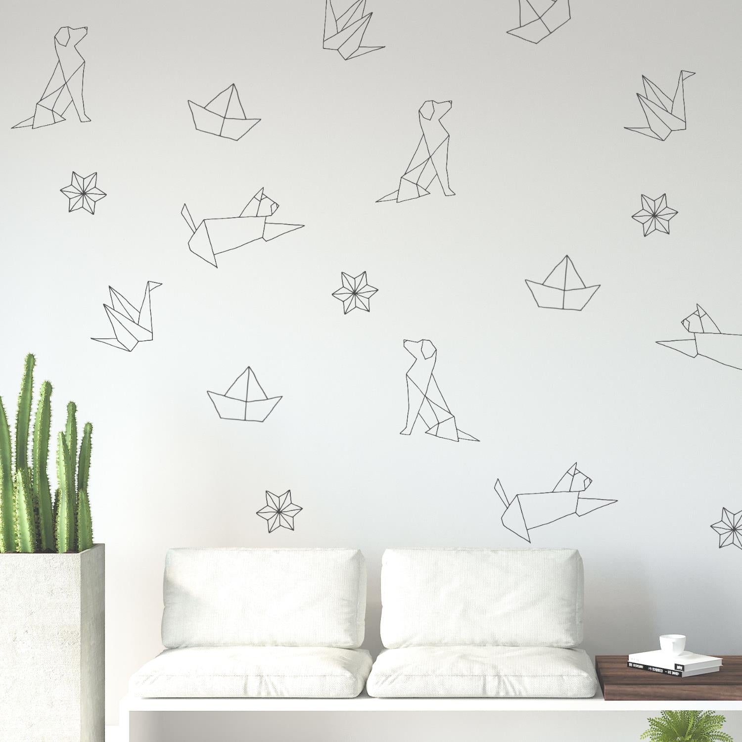 origami wall decals