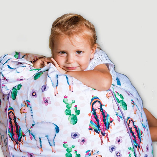 peruvian friends bean bag cover - small - Snug as a Bug