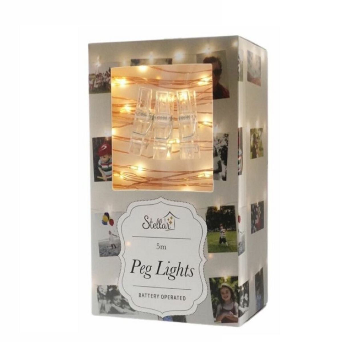 5m Photo Pegs Light String