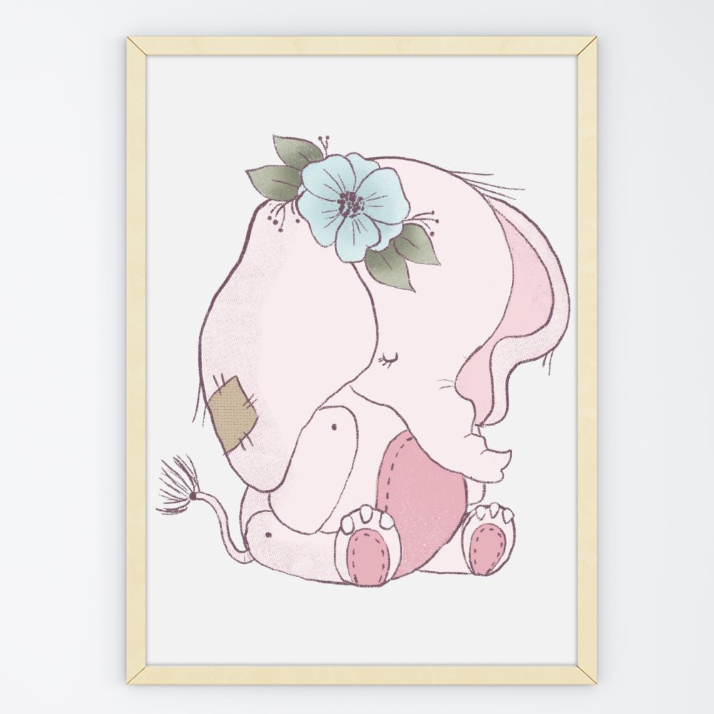 pink baby elephant