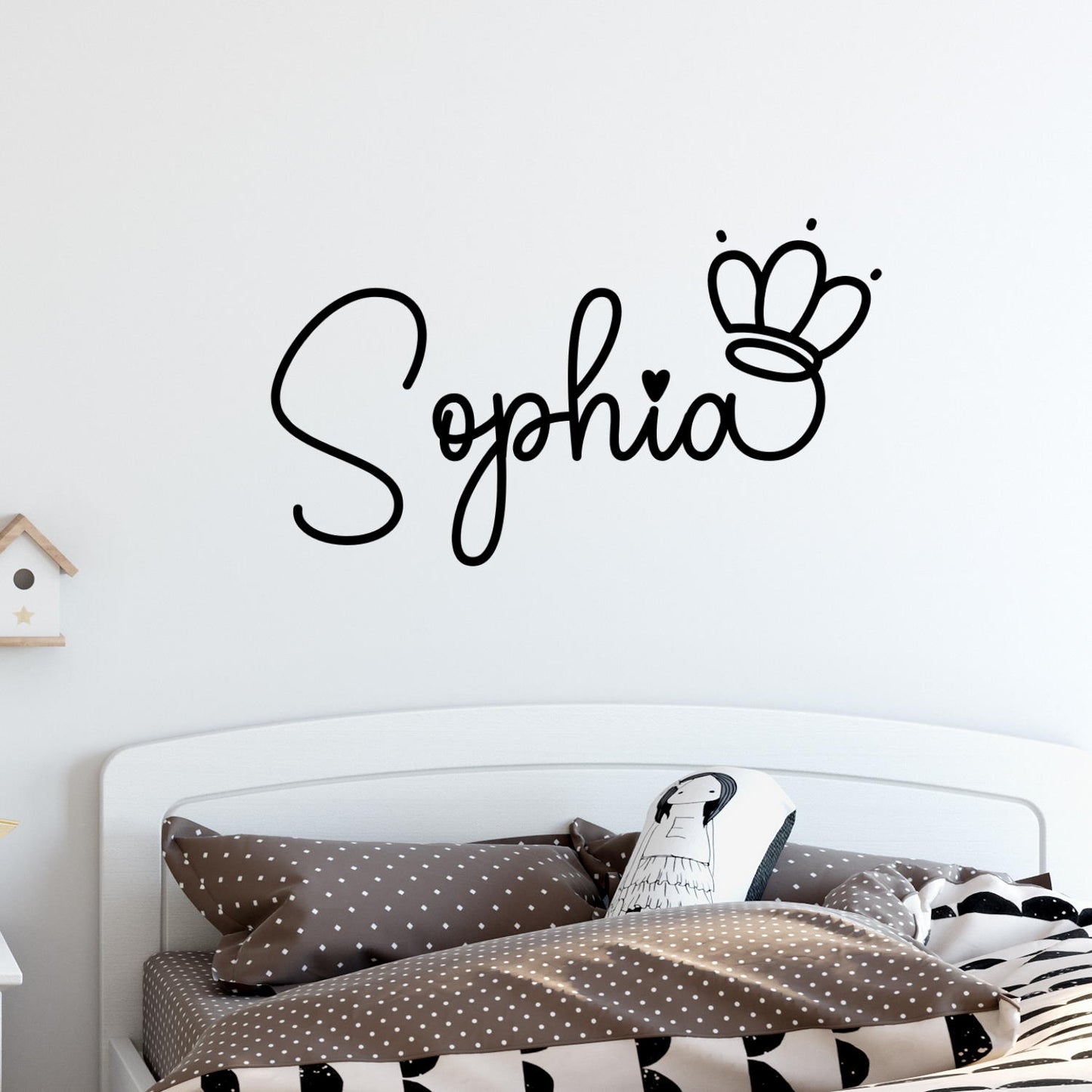 princess name wall decal