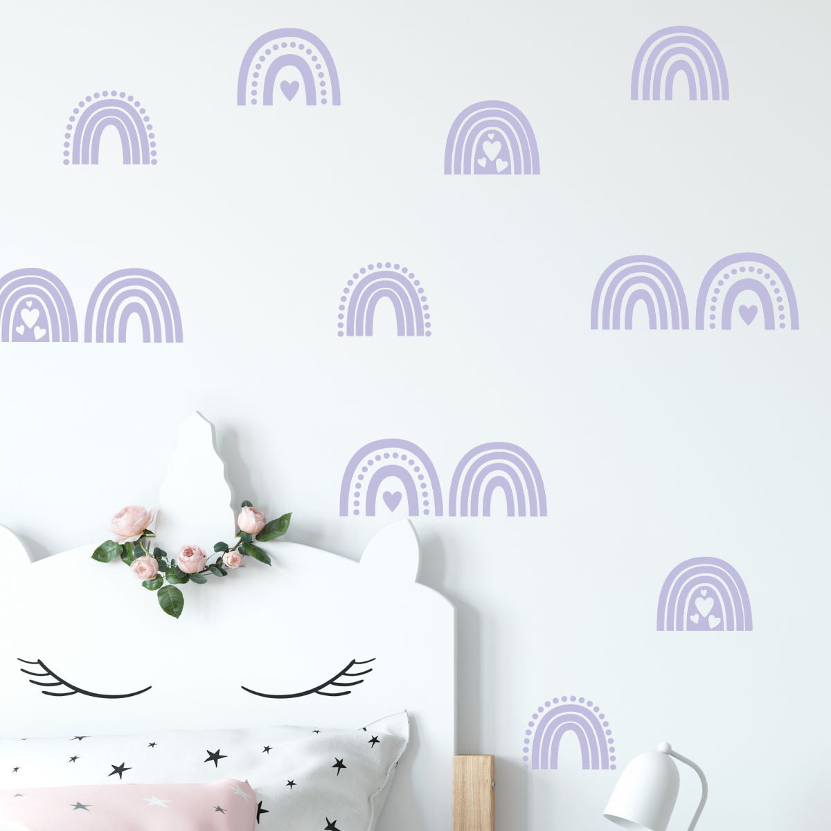 rainbow wall decals 
