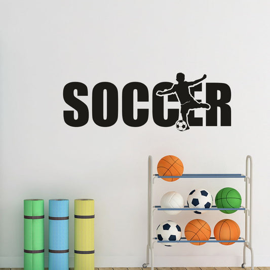 soccer wall decal