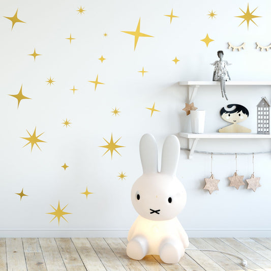 sparkle starburst wall stickers