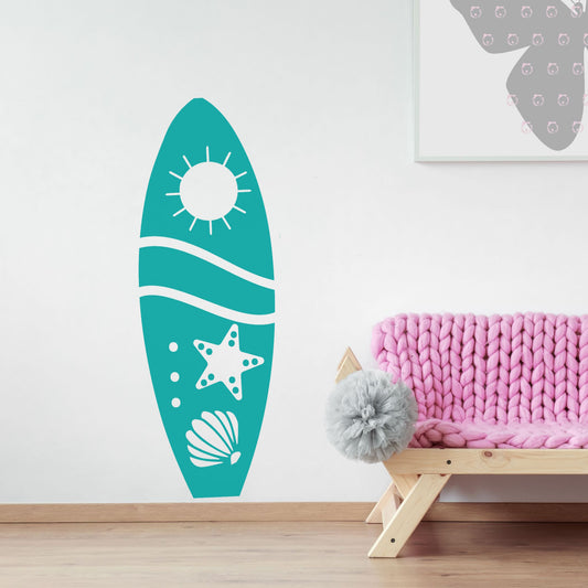surfboard wall decal