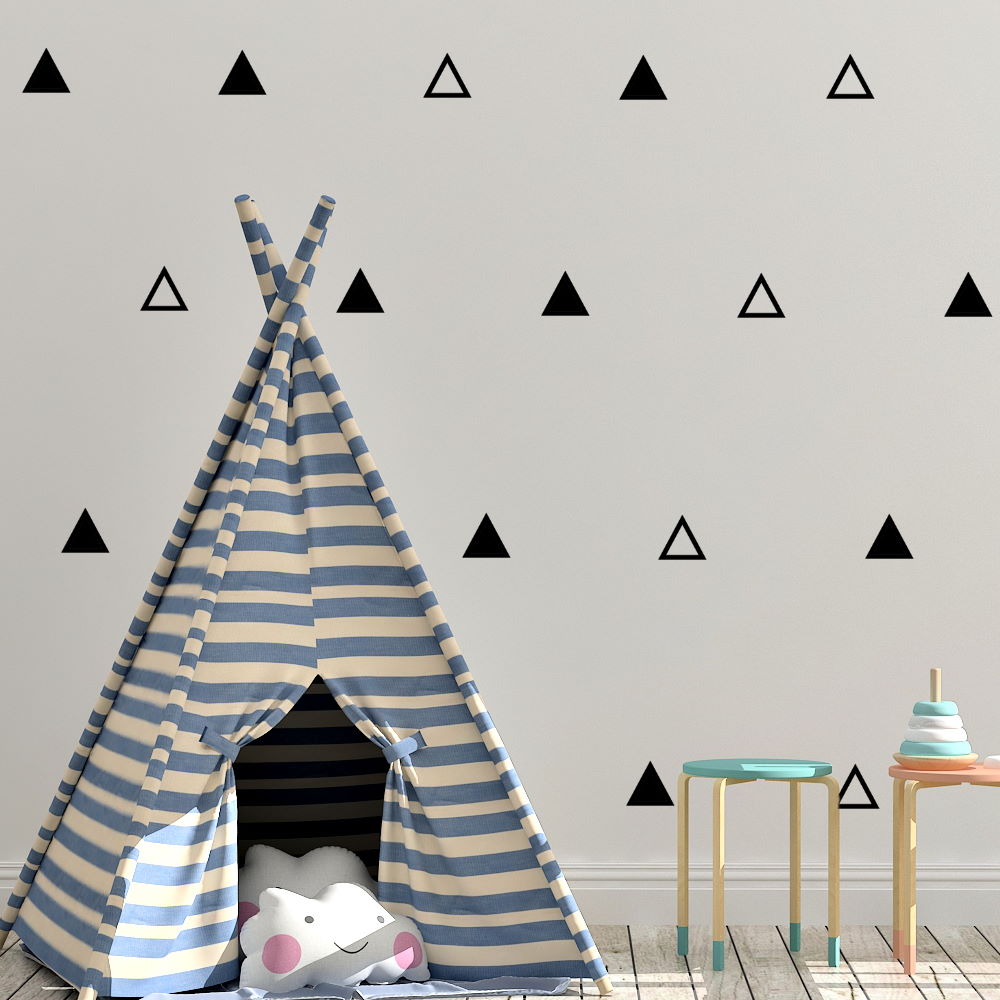 solid and outline triangle wall stickers – Snug as a Bug