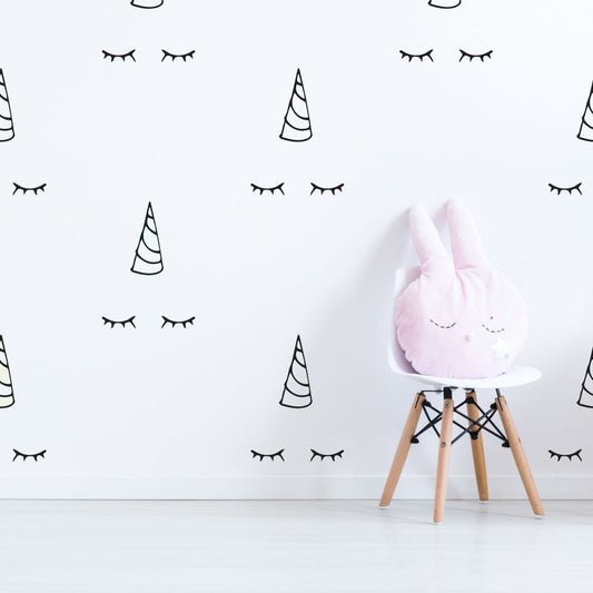 unicorn pattern wall decals 