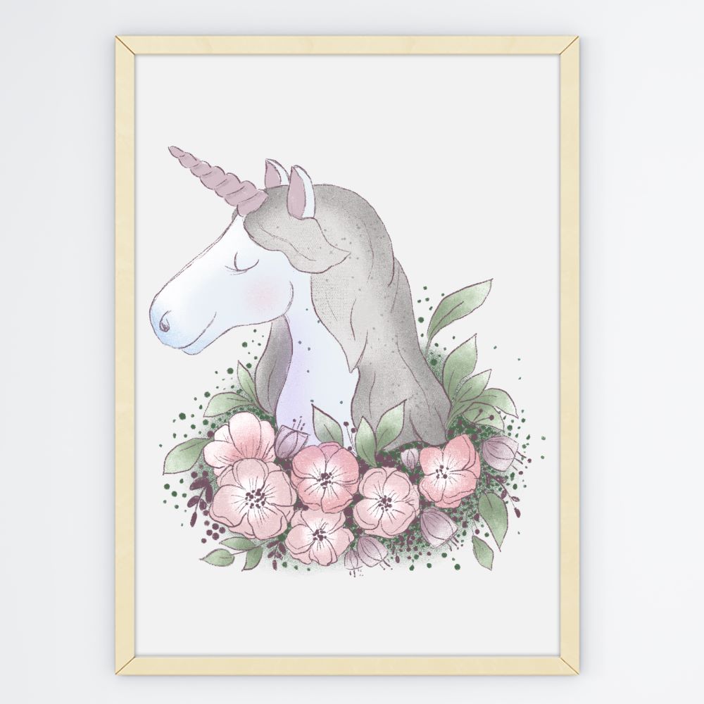 unicorn nursery prints set of 3