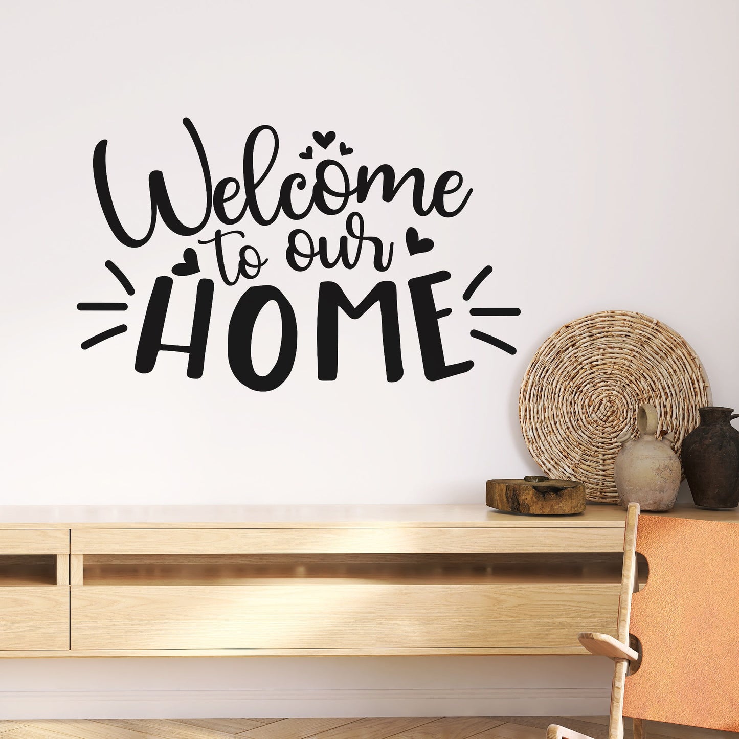 welcome to our home wall decal