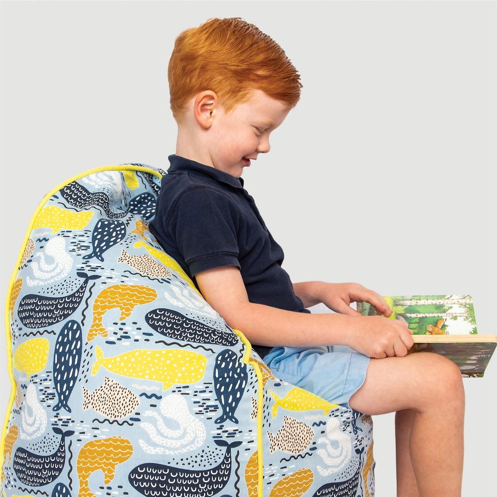 whale bean bag cover small 